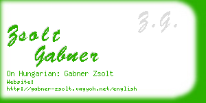 zsolt gabner business card